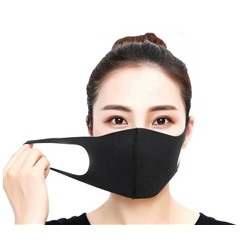 Защитная маска многоразовая Черная G1656