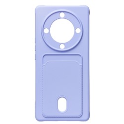 Чехол-накладка - SC304 с картхолдером для "Huawei  Honor X9a" (light violet) (217951)