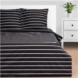 Постельное бельё Этель 2 сп Black stripes 175х215 см, 200х220 см, 70х70 см-2 шт, 100% хлопок, поплин