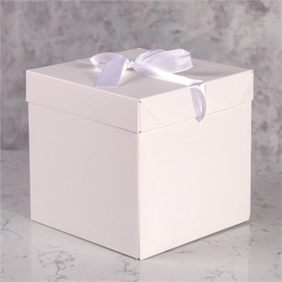 Коробка подарочная 15х15х15 см складная / 100-M /уп 12/960/ микс (Черный)