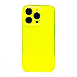 Чехол-накладка - SC344 для "Apple iPhone 14 Pro" (transparent/yellow) (232021)