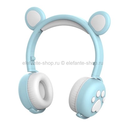 Наушники беспроводные с медвежьими ушками Hello Bear BK5 L.Blue (15)