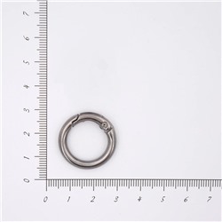 Кольцо разъемное 25мм (карабин) 10шт ч.никель