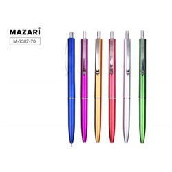 Ручка автоматическая шариковая RIO синяя 0.7мм M-7387-70 Mazari