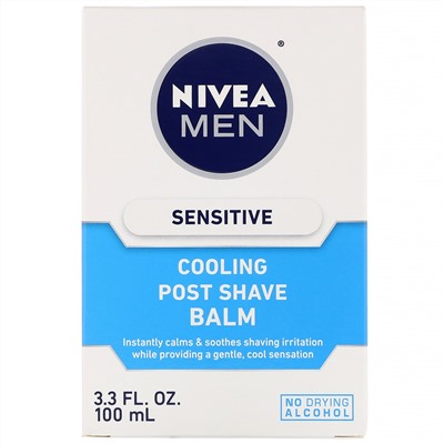 Nivea, Охлаждающий бальзам после бритья для мужчин, для чувствительной кожи, 100 мл (3,3 жидк. унции)