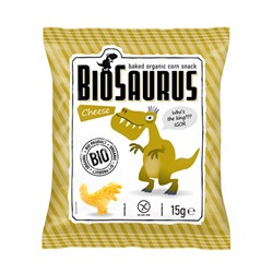 Cнеки кукурузные с сыром BioSaurus, 15 г