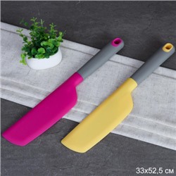 Лопатка-нож силикон 32,5х5,3 см / WYL200 /уп 200/0,12 (Желтый)