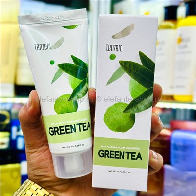 Пенка для умывания TENZERO Balancing Foam Cleanser GREEN TEA 100ml (13)