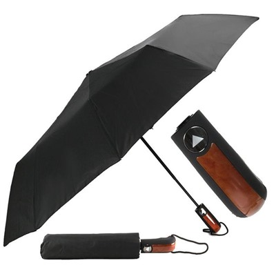 Зонт черный полуавтомат
