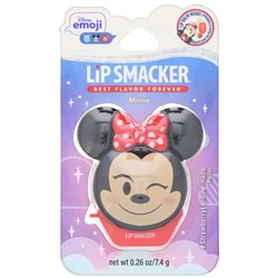 Lip Smacker, Disney Emoji, Minnie, бальзам для губ, клубничный, 7,4 г (0,26 унции)