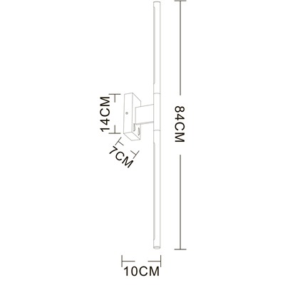 Декоративная подсветка Arte Lamp LINES A2029AP-1PB