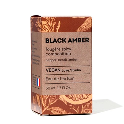 Парфюмерная вода женская Vegan Love Studio Black Amber, 50 мл (по мотивам Black Pepper & Amber, Neroli (Zielinski & Rozen)
