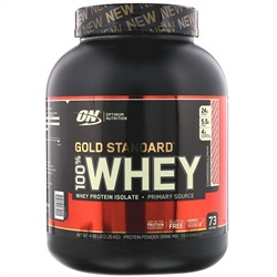 Optimum Nutrition, Gold Standard 100% Whey, Strawberries & Cream, 4.98 lb (2.26 kg)