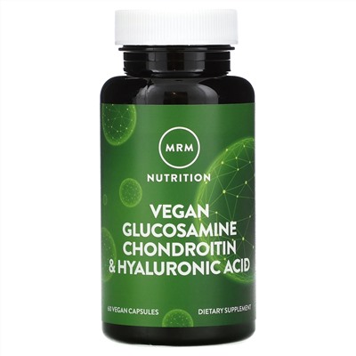 MRM, Vegan Glucosamine Chondroitin & Hyaluronic Acid, 60 Vegan Capsules