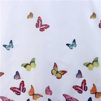 Штора для ванны Доляна «Бабочки», 180×180 см