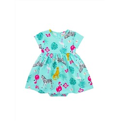 Платье боди для девочки Youlala 1035100512 Зеленый фламинго