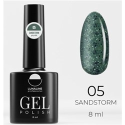 LunaLine Гель-лак для ногтей Sand Storm тон 05 изумрудный 8 мл