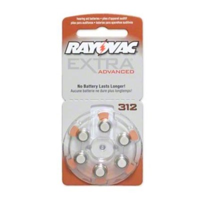 Батар.д/слух.RAYOVAC 312(PR41)180mA