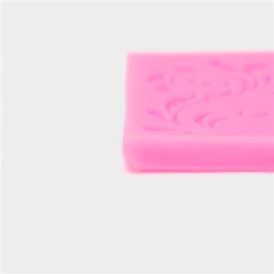 Молд Доляна «Вензель», силикон, 6×5,5 см, цвет розовый