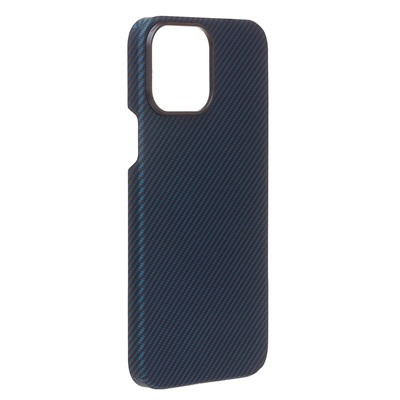 Чехол-накладка - SM009 POSH KEVLAR SafeMag для "Apple iPhone 13 Pro Max" (blue)