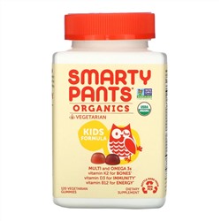 SmartyPants, Organics, комплекс для детей, вишня и ягодный микс, 120 вегетарианских жевательных таблеток