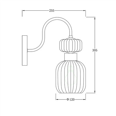 Настенный светильник Escada 1141/1A E14*60W Chrome/Clear