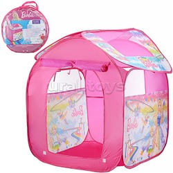 Палатка детская игровая "Барби" 83х80х105см, в сумке