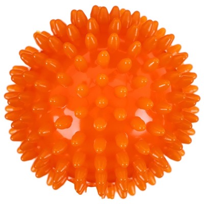 Мяч массажный ONLYTOP «Ёжик», d= 5,5 см, цвет оранжевый