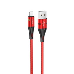 Кабель USB - Apple lightning Hoco U93  120см 2,4A  (red)