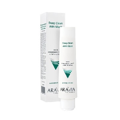 ARAVIA Professional Маска очищающая с глиной и AHA-кислотами для лица Deep Clean AHA-Mask 100мл арт9001