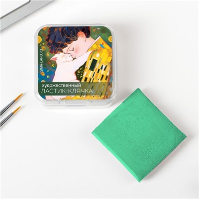 Ластик клячка художественный «Климт», цвет зеленый