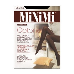 Колготки женские MiNiMi Cotone, 250 den, размер 3, цвет nero