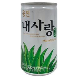 Фруктовый напиток Алоэ с добавлением мякоти и сахара My Love Woongjin, Корея, 180 мл