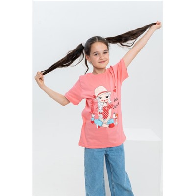футболка детская с принтом 7449 (Розовый)