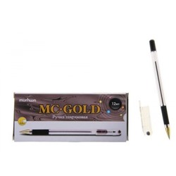 Ручка шариковая MC GOLD черная 0.5мм BMC-01 MunHwa