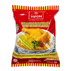 Пшеничная лапша б/п со вкусом курицы карри Vifon, Вьетнам, 70 г