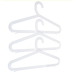 Вешалка для одежды р.48-50 набор из 3 шт/ 456-089 / Р2914НС3 /уп 20/ пластик