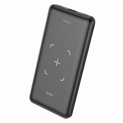 Внешний аккумулятор беспроводной Hoco J50 10000mAh Micro/Type-C/USB (black)