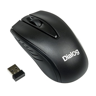 Мышь оптическая беспроводная Dialog Comfort MROC-17U RF (black)