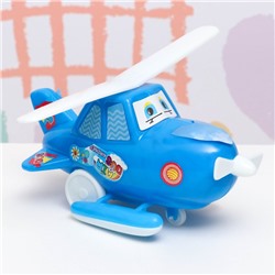 Игрушка детская "Вертолет", пластик, 16 х 9 х 7 см, микс