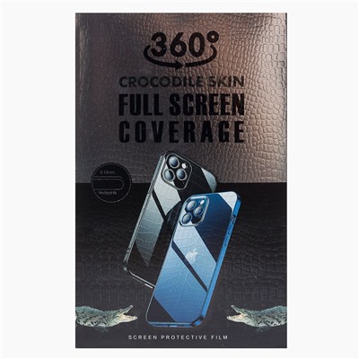 Защитная пленка - для "Apple iPhone 12/iPhone 12 Pro" Crocodile skin прозрачная (на заднюю панель)