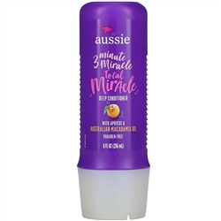 Aussie, 3 Minute Miracle, Total Miracle Deep Conditioner, with Apricot & Australian Macadamia Oil, 8 fl oz (236 ml)