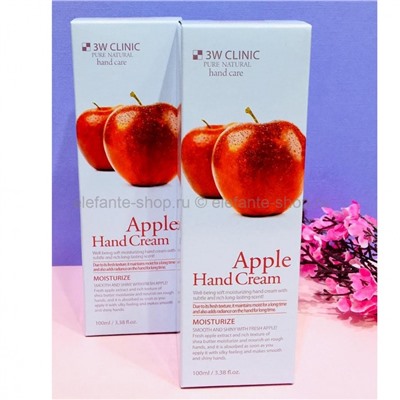 Крем для рук 3W Clinic Apple Hand Cream, 100 мл (78)