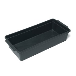 Ящик для рассады, 45 × 20 × 9.5 см, с ручками, 5 л., чёрный