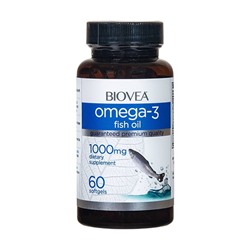 Omega-3, 1000 мг Biovea, 60 шт