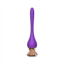 Фиолетовый вибромассажер Nipple Vibrator - 14,5 см.