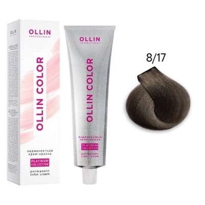 OLLIN COLOR Platinum Collection 8/17 100 мл Перманентная крем-краска для волос