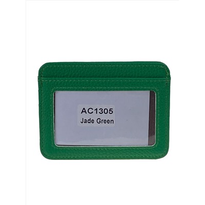 Картхолдер из натуральной кожи для пластиковых карт, цвет светло зеленый
