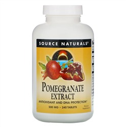 Source Naturals, Pomegranate Extract, 500 mg, 240 Tablets