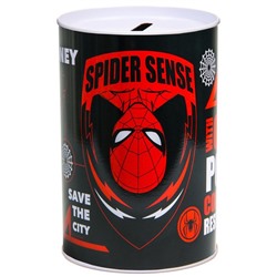 Копилка металлическая, 6,5 см х 6,5 см х 12 см "Супер-мен", Человек-паук